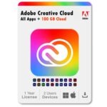 Adobe Creative Cloud Todos os Apps - Assinatura de 1 ano